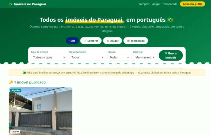 Captura de Inmoveis no Paraguai