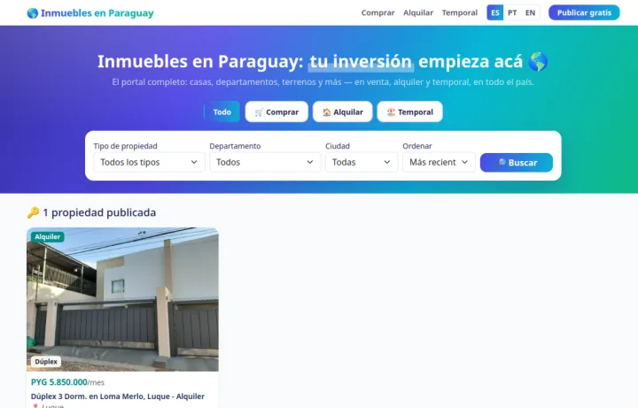Captura de Inmuebles Paraguay
