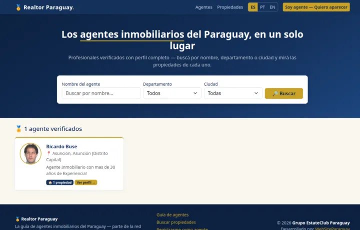 Captura de Realtor Paraguay